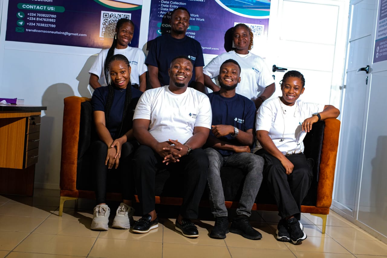 Trendicomz consulting team seated together